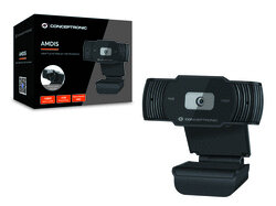 Conceptronic AMDIS 1080P Full HD Webcam with Microphone (AMDIS04B)